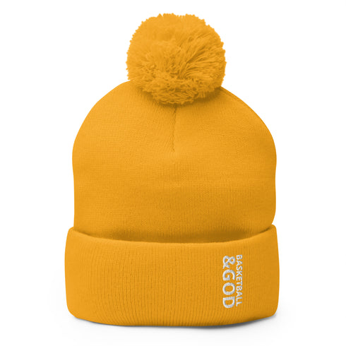 Basketball &God Pom-Pom Beanie